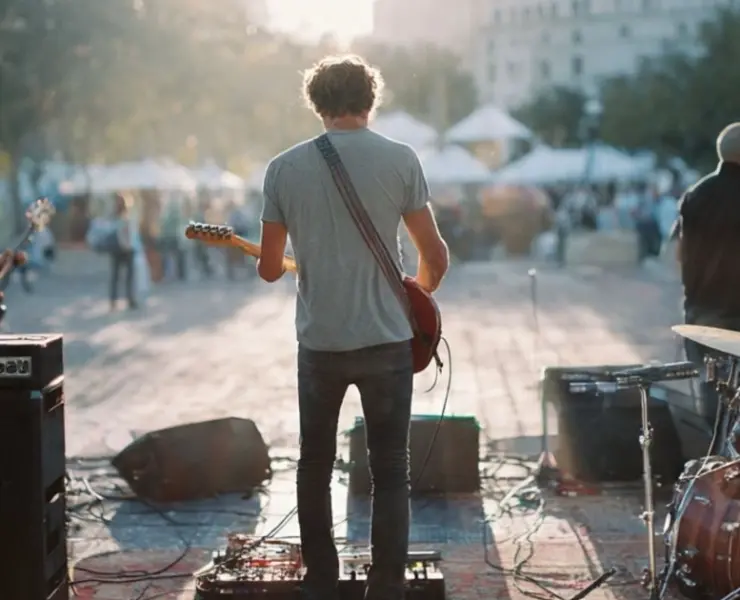 Show ao ar livre (imagem feita por inteligência artificial)