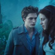 Robert Pattinson e Kristen Stewart em 'Crepúsculo'
