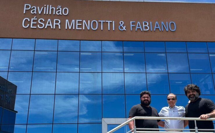 César Menotti e Fabiano no Hospital de Barretos