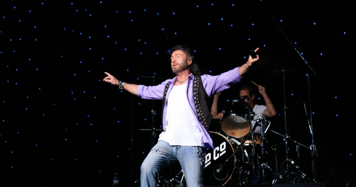 Paul Rodgers em show com o Bad Company no Japão, em 2010 (Zepp Fukuoka/ divulgação site Bad Company)