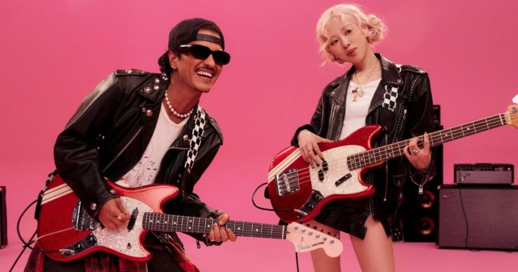 Bruno Mars e Rosé, do BLACKPINK