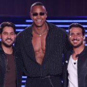 Iguinho e Lulinha com Léo Santana