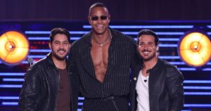 Iguinho e Lulinha com Léo Santana