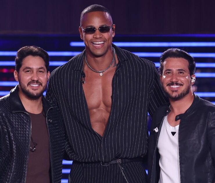 Iguinho e Lulinha com Léo Santana