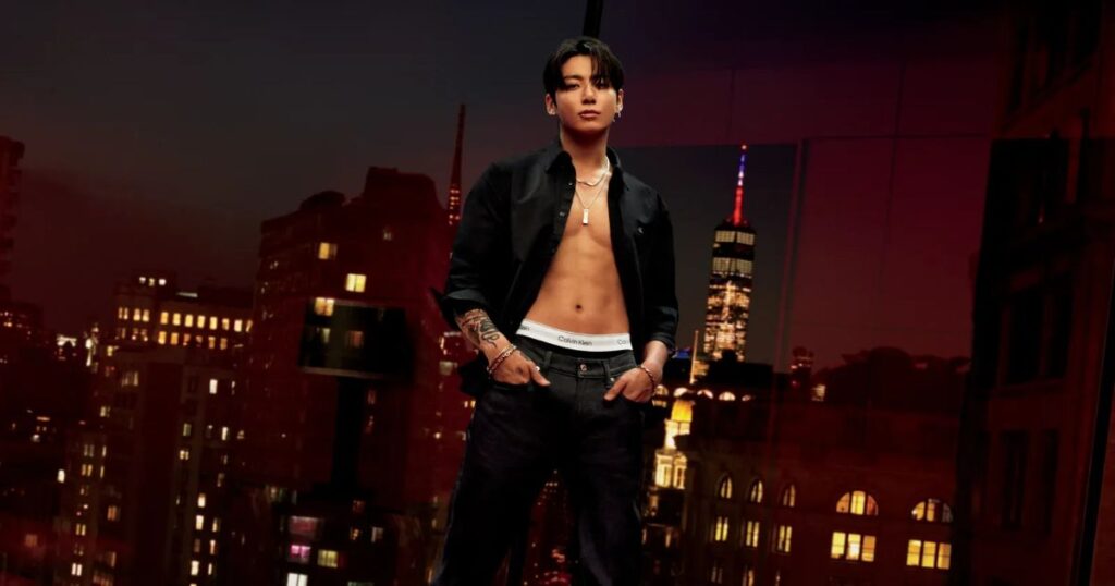 Jung Kook, do BTS, em ensaio para a Calvin Klein