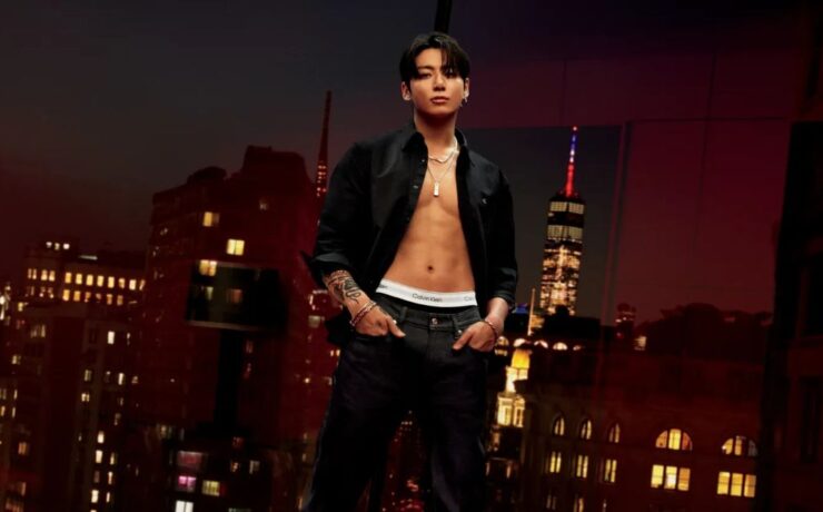 Jung Kook, do BTS, em ensaio para a Calvin Klein