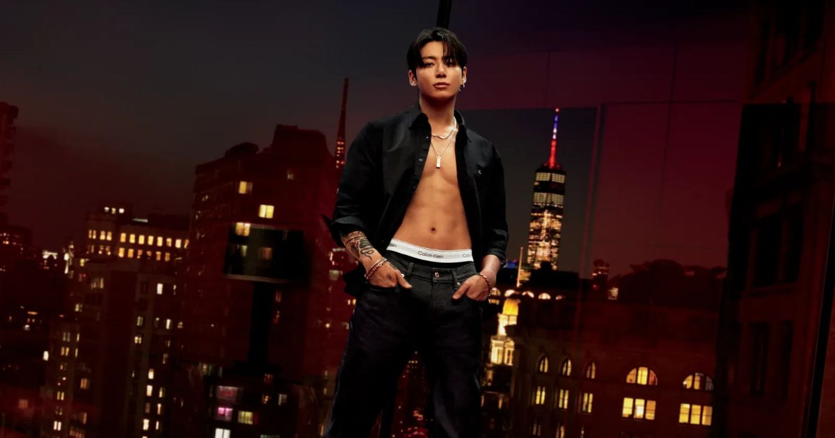Jung Kook, do BTS, em ensaio para a Calvin Klein