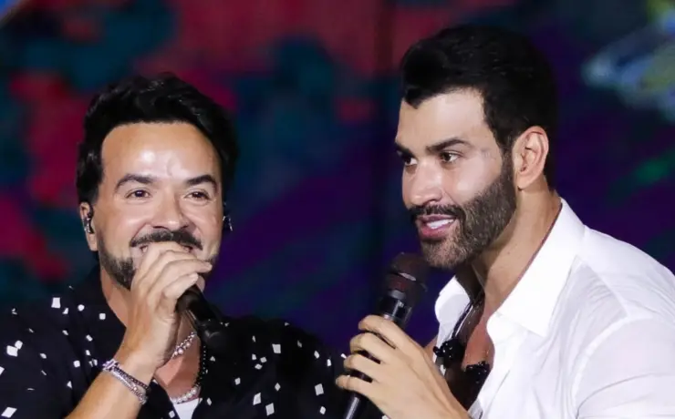 Gusttsvo Lima canta com Luis Fonsi no Allianz