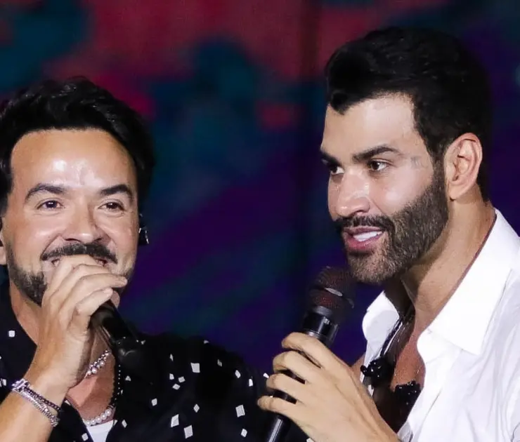 Gusttsvo Lima canta com Luis Fonsi no Allianz