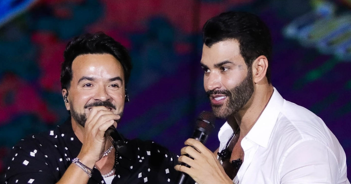 Gusttsvo Lima canta com Luis Fonsi no Allianz