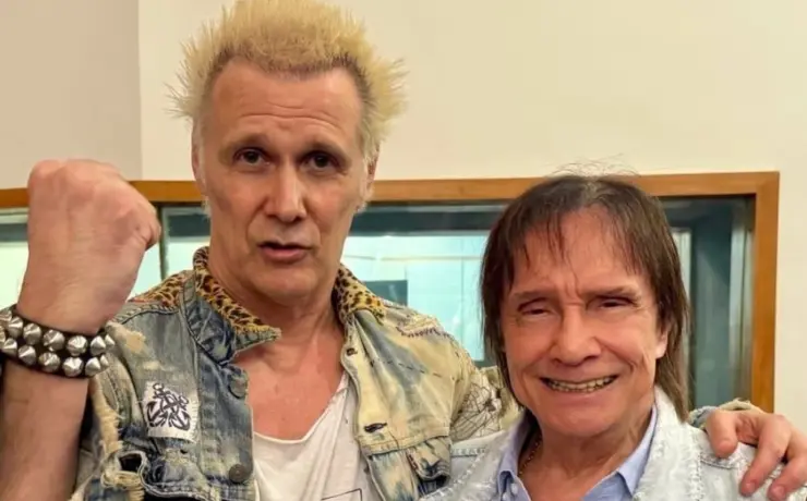 Supla e Roberto Carlos (Redes sociais/Divulgação)