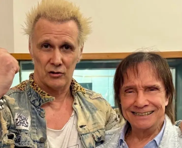 Supla e Roberto Carlos (Redes sociais/Divulgação)