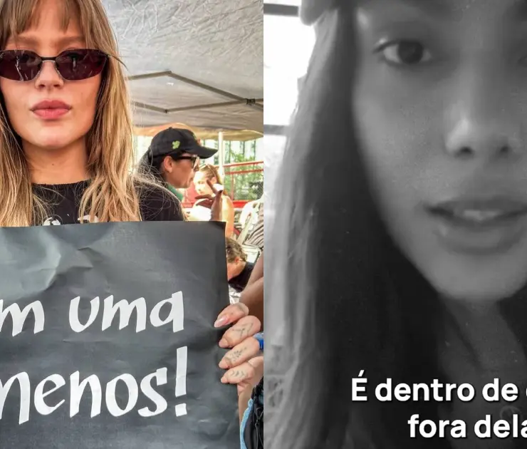 Luisa Sonza e Anitta no Levante Mulheres Vivas (@fotografia.75/Divulgação redes sociais)