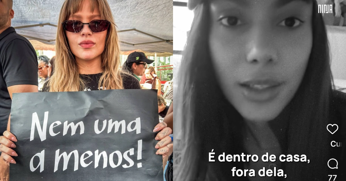 Luisa Sonza e Anitta no Levante Mulheres Vivas (@fotografia.75/Divulgação redes sociais)