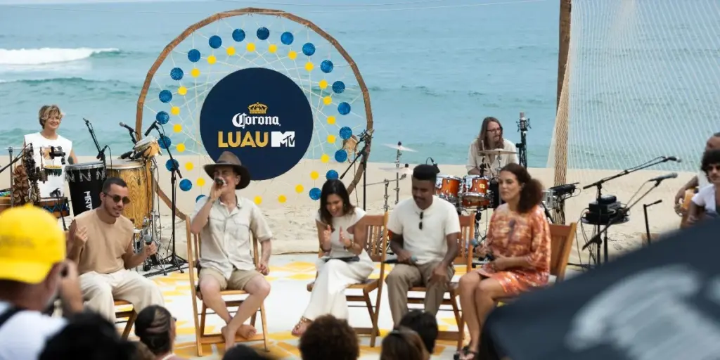 Gravação do Corona Luau MTV em Maresias, que homenageou Cássia Eller (Rafa Leforte)