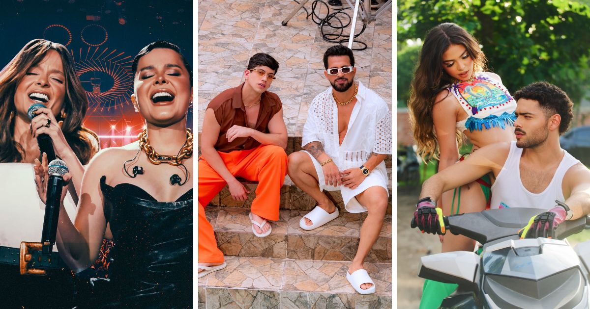 Maiara e Maraísa, DENNIS e Léo Foguete, Melody e Pedro Sampaio (créditos - reprodução)