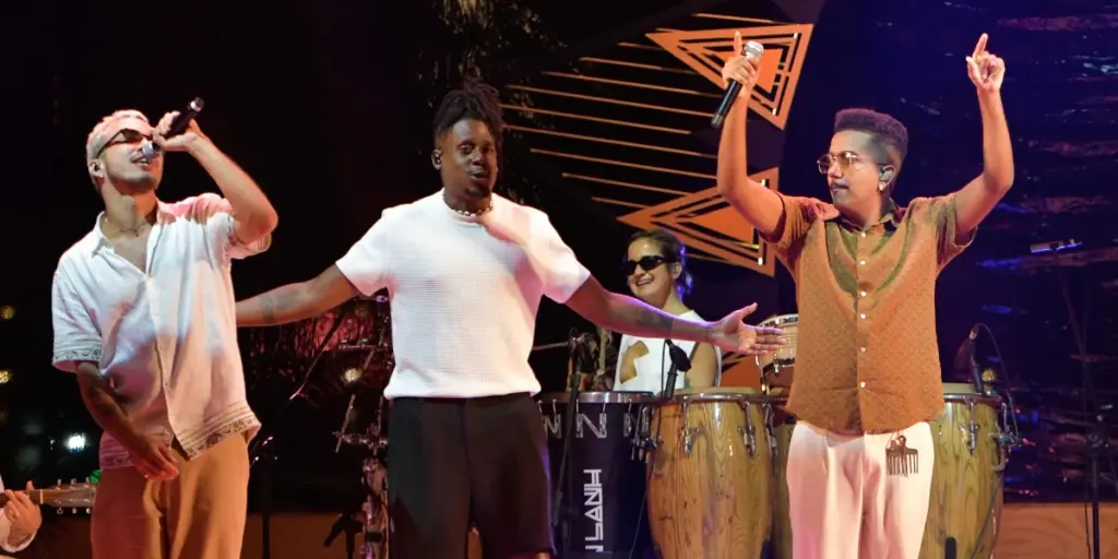 Os Garotin no Corona Luau MTV (Divulgação)