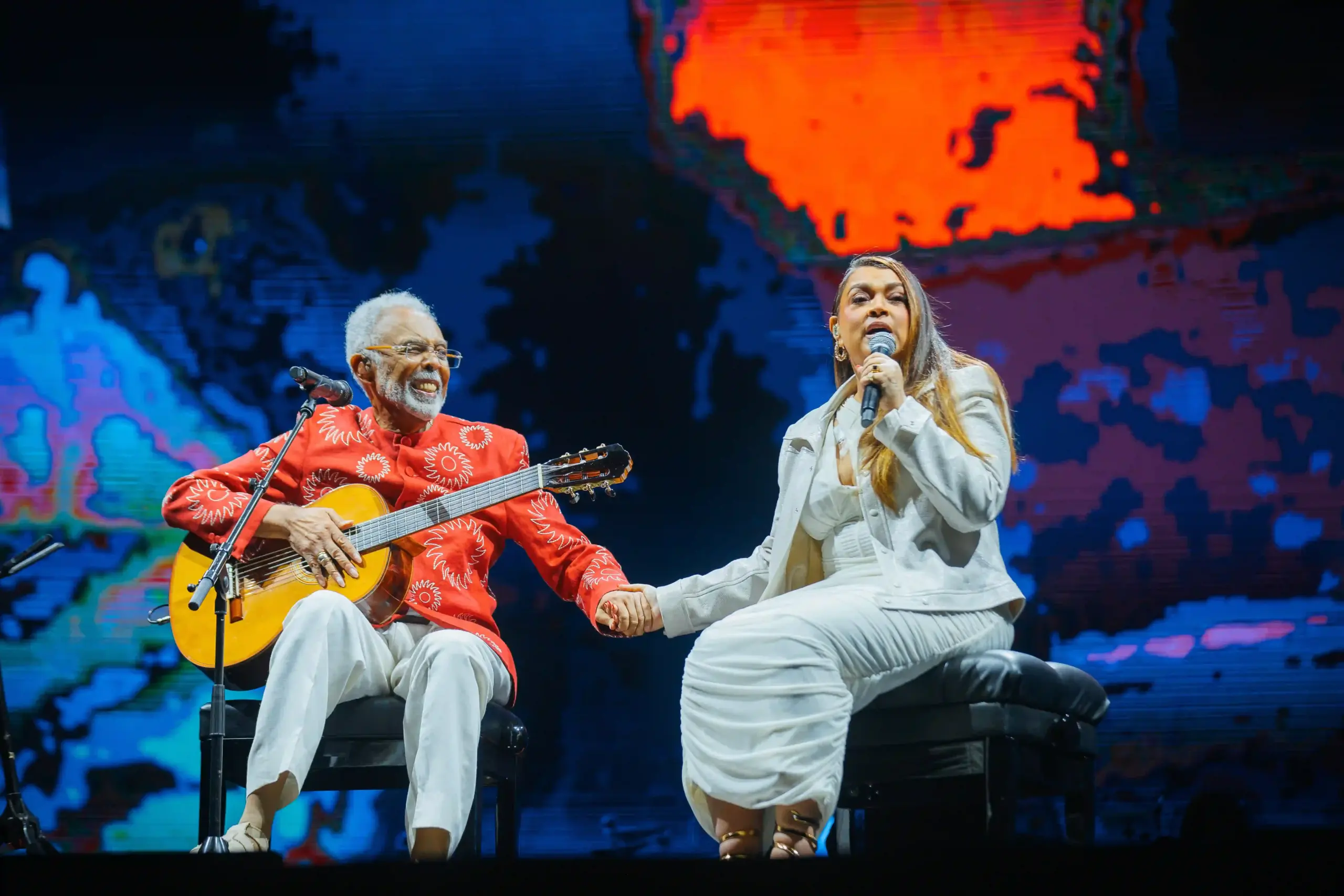 Preta Gil em seu último show ao lado pai Gilberto Gil na turnê "Tempo Rei"(Arquivo pessoal)