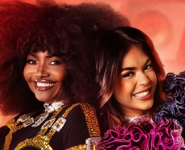 Gaby Amarantos e Melody (Felipe Diniz/Globo)