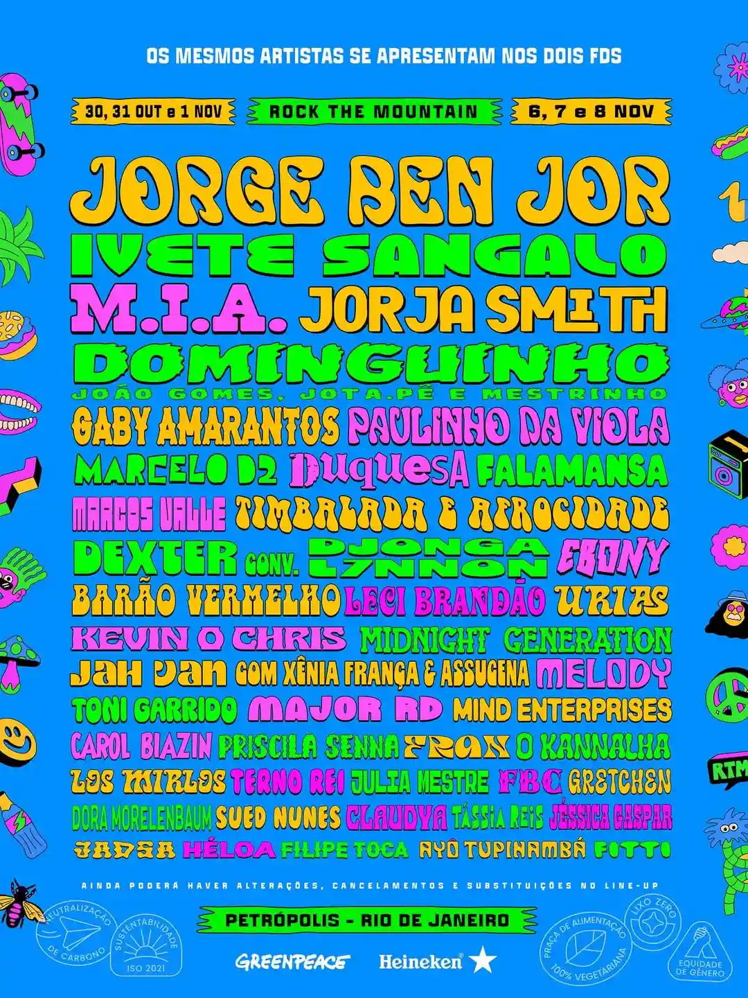 Rock The Mountain anuncia line-up completo com Ivete Sangalo, Jorge Ben Jor e mais 2 Rock The Mountain 2026
