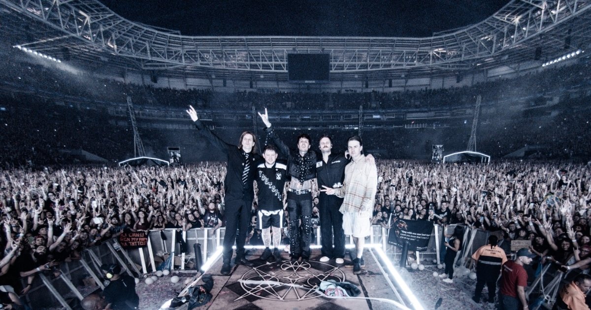 Veja lista de filmes-concerto nos cinemas do Brasil em fevereiro e março 7 Bring Me The Horizon durante show no Brasil