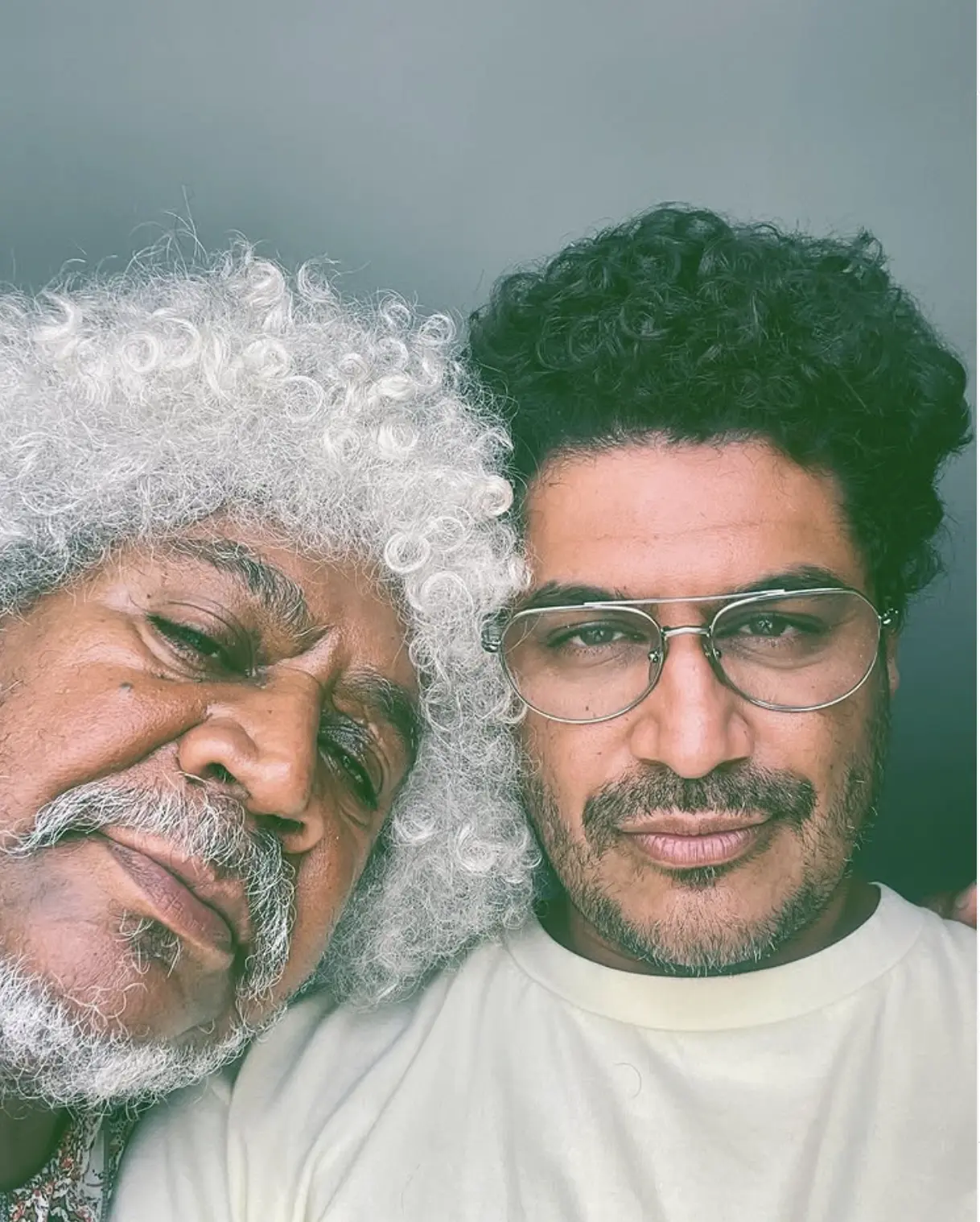 Criolo une rap, jazz e raízes em novo disco com Amaro e Dino 3 Criolo e o pai Cleon Gomes. (Instagram @criolomc)