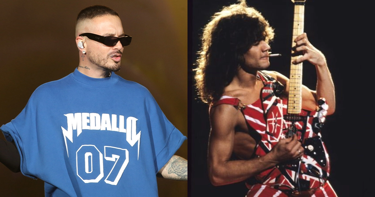 J Balvin e Eddie Van Halen(@observadordaimagem/Instagram