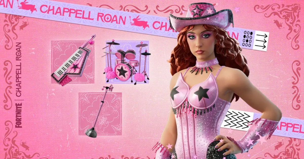 Depois do Grammy, Chappell Roan entra para o Fortnite 2 Chappell Roan no Fortnite (divulgação)