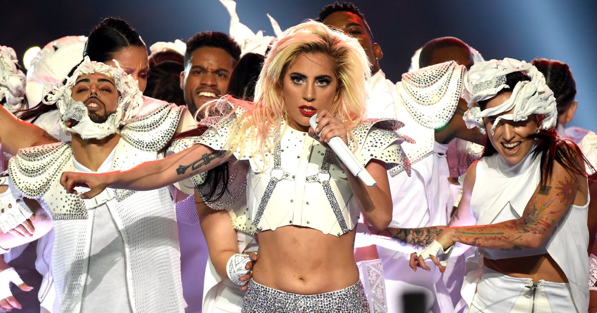 Os 10 shows do intervalo do Super Bowl mais assistidos da história 4 Lady Gaga no Super Bowl