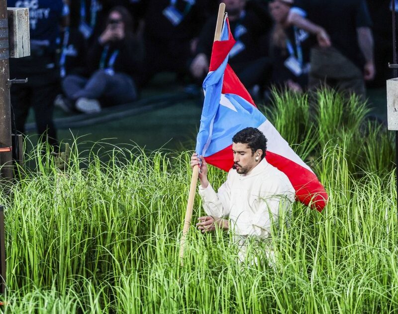 Como o palco de Bad Bunny foi montado para o Super Bowl