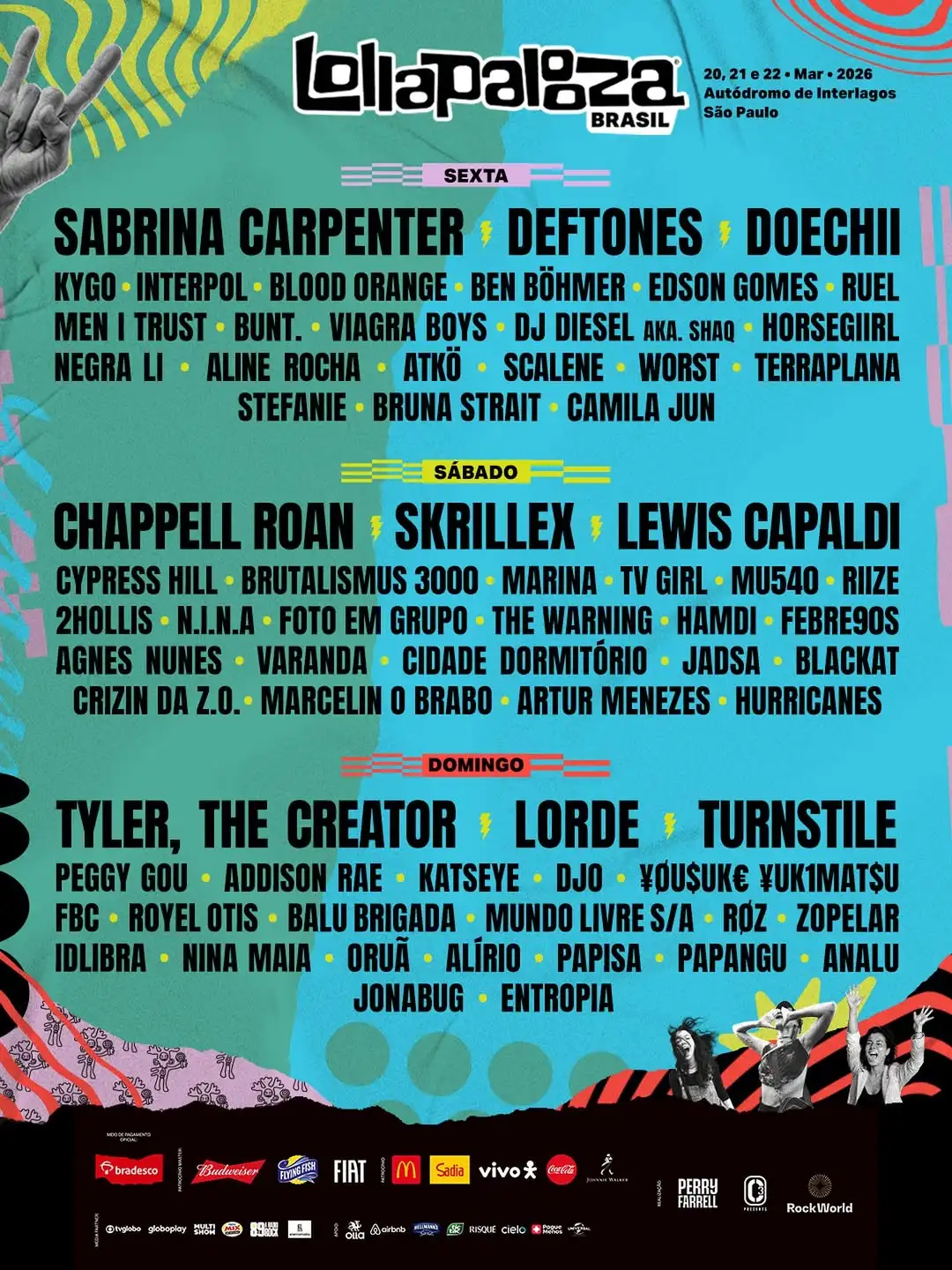 Atração no Lollapalooza, Doechii promete ‘show novo’ no Brasil 2 Lollapaloza Brasil