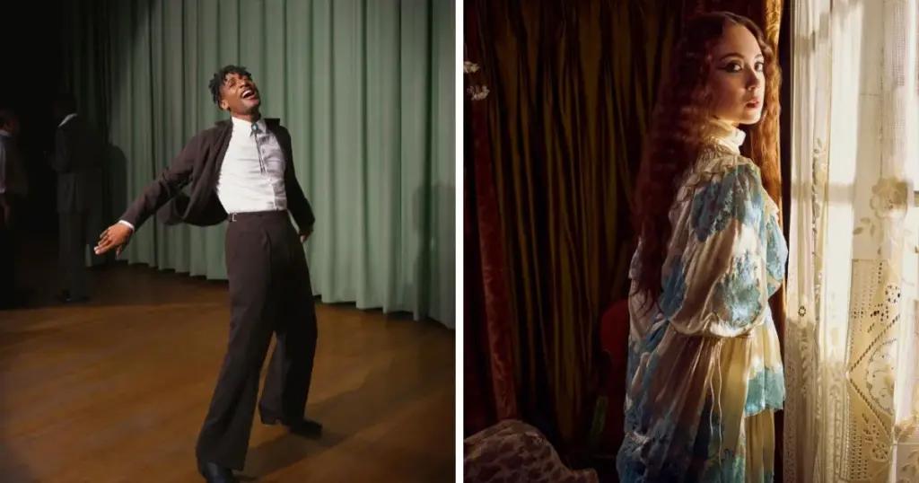 Jon Batiste (créditos: Chuck) e Laufey (créditos: Emma Summerton)