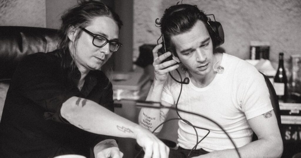 Tobias Rylander e Matt Healy, do The 1975