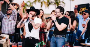 Guilherme e Benuto em gravacao de novo DVD Divulgacao