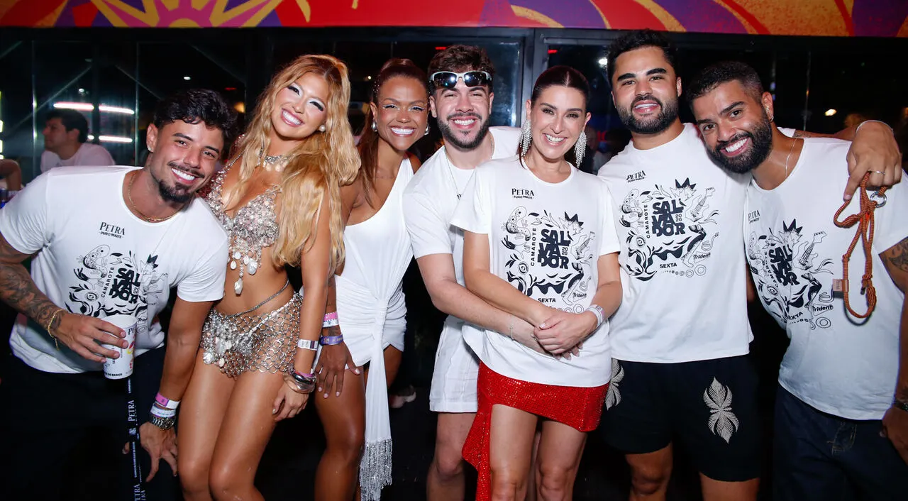 Veja fotos do segundo dia do Camarote Salvador 2026 4 Mari Menezes, Camila Loures, Álvaro, Fernanda PAes Leme, Lucas Guedez no Camarote Salvador 2026 (Caio Duran e Thiago Duran - BrazilNews)