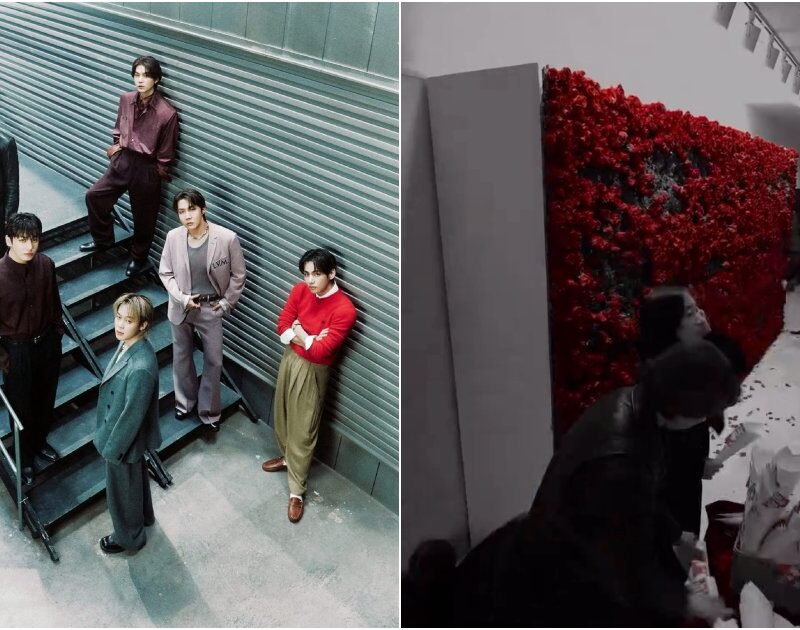 Roberto Carlos? BTS faz ação com rosas vermelhas para Dia dos Namorados em Seul