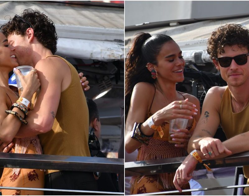 Romance no ar: Shawn Mendes e Bruna Marquezine curtem trio de Ivete Sangalo