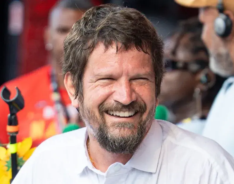 Saulo se emociona durante pipoca em Salvador