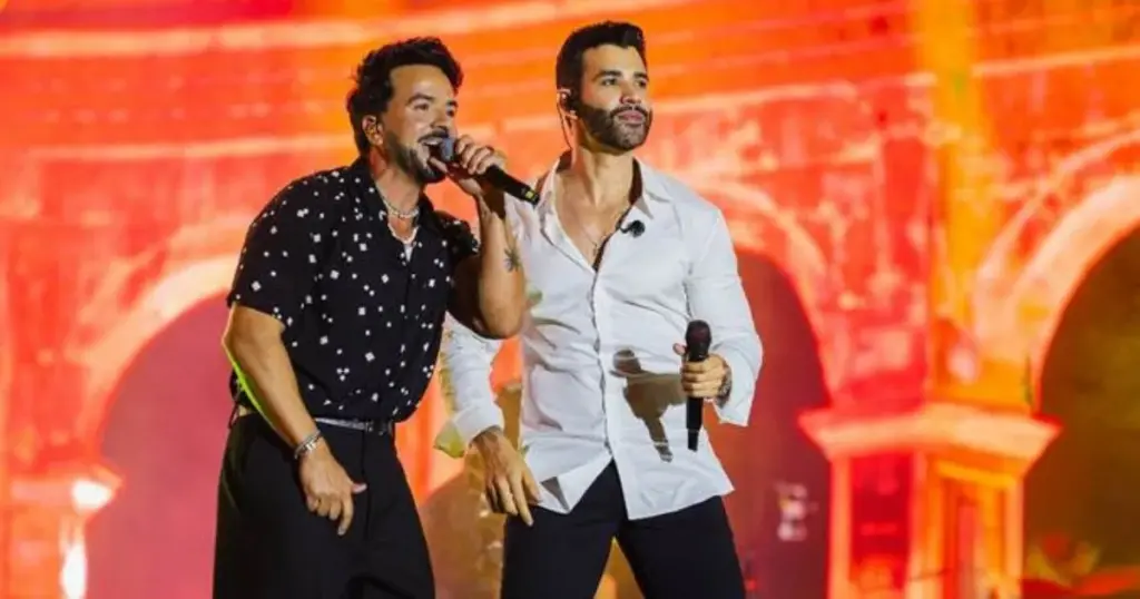 Gusttavo Lima lança videoclipe de 'Vagabundo – Live in São Paulo' 1 Gustavo Lima e Luis Fonsi (divulgação)