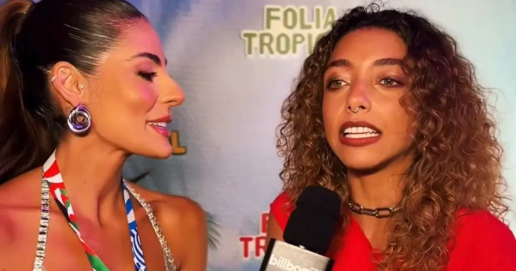 Alice Carvalho exalta 'O Agente Secreto' e brilha com BaianaSystem 1 Alice Carvalho no Camarote Folia Tropical (Reprodução YouTube)