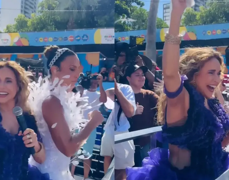 Ivete Sangalo divide trio com Daniela Mercury em encontro histórico
