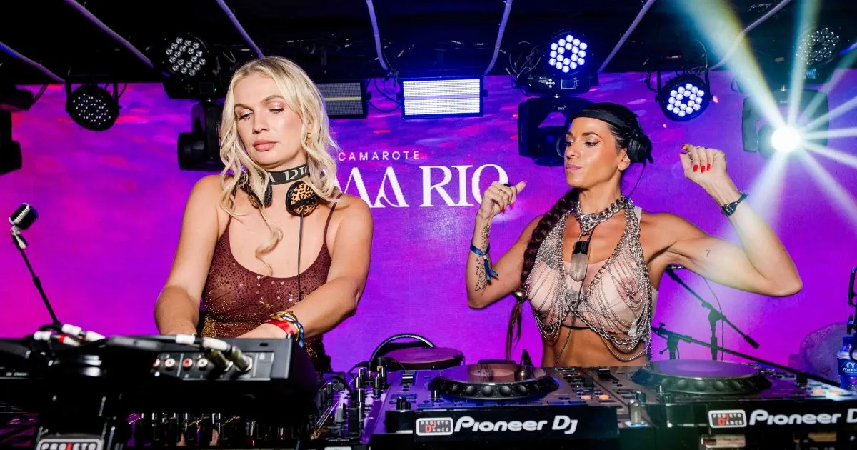 Alma Rio 2026: confira fotos e atrações musicais desta terça (17) 7 Diosa b2b Camz no Alma Rio 2026 (Tulio Thomé)