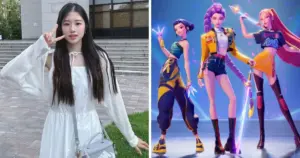 Haein Lee (reprodução Instagram) e "Guerreiras do K-pop" (divulgação)