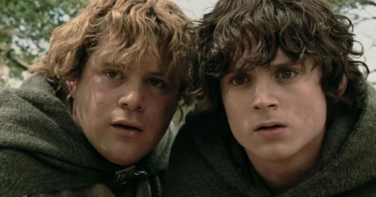 Sean Astin e Elijah Wood em 'O Senhor dos Anéis'