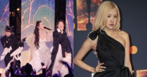 HUNTR/X e Rosé no BRIT Awards 2026 (Grosby)