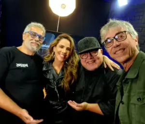 Wanessa Camargo ao lado de Sergio Martins do DJ Ze Pedro e deJackson Bezerra Divulgacaoa