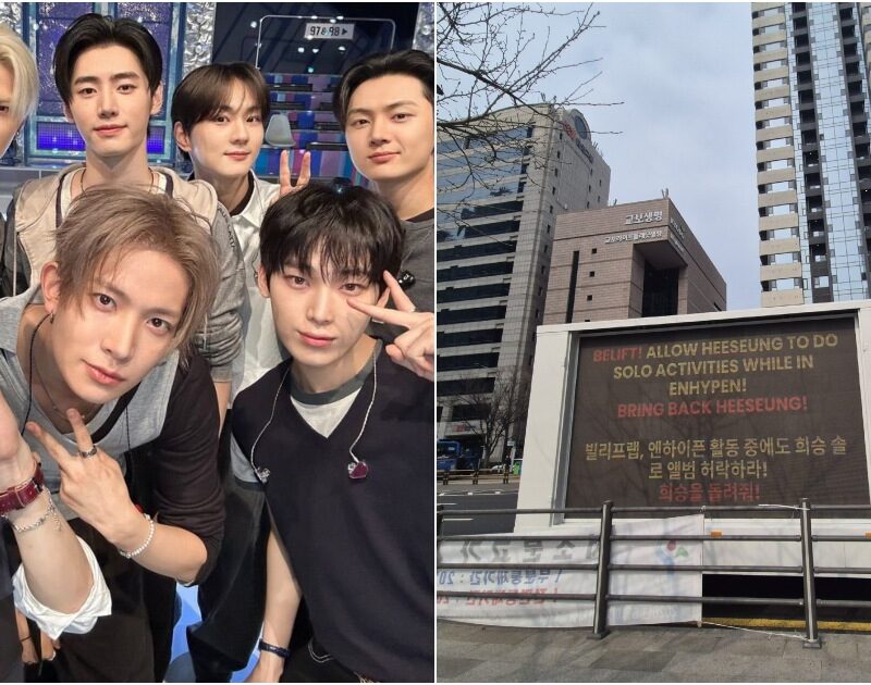 Fãs protestam com caminhões contra saída de Heeseung do ENHYPEN