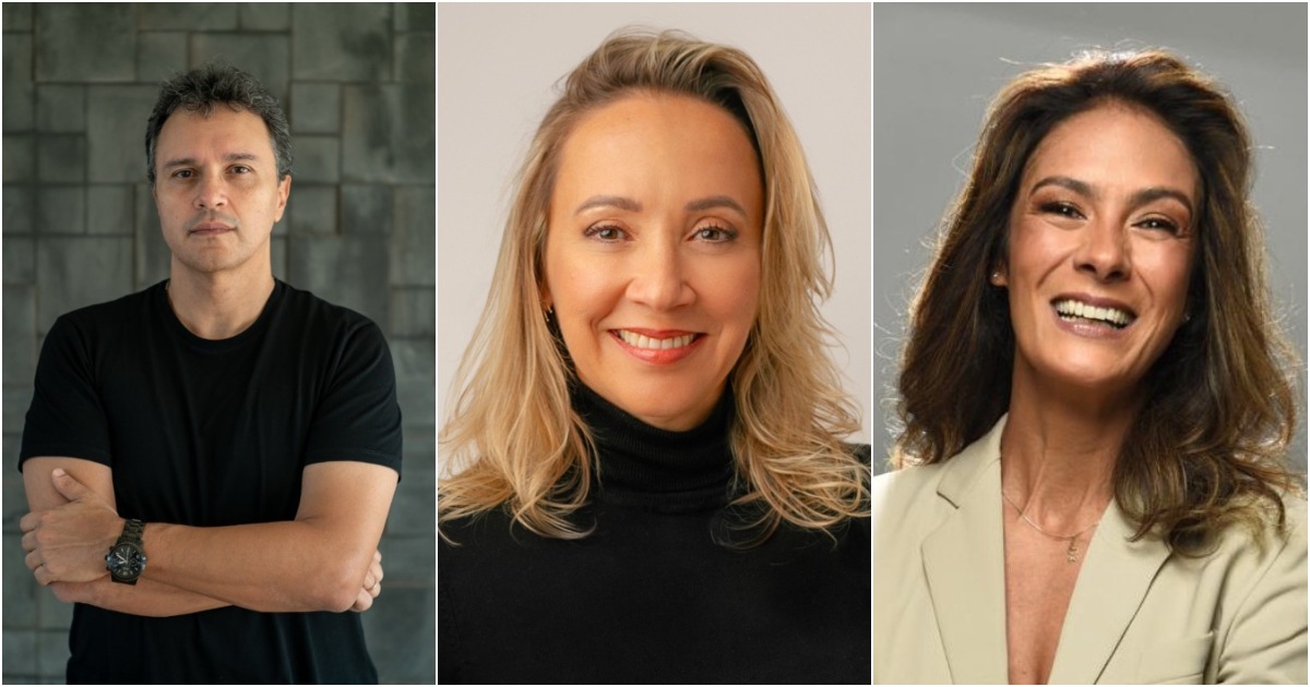 Paulo Lima, Adriana Ramos e Leila Oliveira