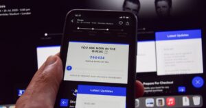 Fila on-line para comprar ingressos