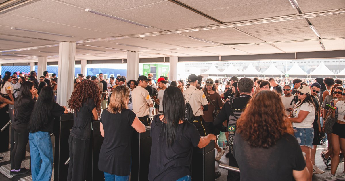 Fila de entrada para o Rock in Rio 2024